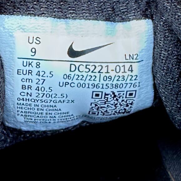 Nike Infinity Tour NEXT% Air Zoom Mens Size 9 Golf Black Iron Grey DC5221-014 - Picture 11 of 12